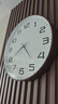京东京造 木语系列挂钟大刻度 钟表挂墙时钟客厅电子35cm摩卡棕 实拍图