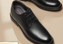 红蜻蜓真皮男鞋春夏舒适商务休闲皮鞋高级正装德比鞋婚鞋WTA7376黑色44 实拍图