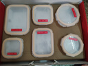 乐扣乐扣（LOCK&LOCK）耐热玻璃保鲜盒微波炉饭盒上班族便当盒学生水果饭菜餐盒6件套 实拍图