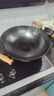 典匠 铁锅炒锅无涂层铸铁锅具 加大双耳圆底炒锅燃气灶炒菜锅少油烟 加大加深炒锅（40-808） 40cm 实拍图