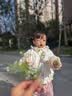 巴拉巴拉（BALABALA）童装宝宝羽绒服冬季婴儿短款外套儿童上衣洋气萌男童女童 奶白10501 100 cm 充绒量73g 实拍图