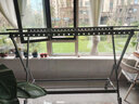 全品屋晾衣架落地伸缩可折叠晾衣杆免安装家用衣帽架阳台晒被子神器 旗舰灰八代【可伸缩2.5M】全配件 稳固耐用 实拍图