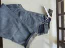 森马（Semir）森柔|牛仔裤女冬季宽松半松紧腰抓毛长裤街头潮酷遮胯锥形裤 牛仔深黄泥染80332 M 实拍图