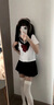 伪娘jk制服水手服百褶裙日系设计感穿搭男娘cosplay学院风中间服 【藏青色单裙】JK百褶裙 XL 推荐100-120斤 实拍图