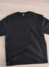 【大牌清仓】夏季纯棉男女休闲短袖T恤情侣潮流百搭ins圆领半袖 黑色 4XL 175-200斤 实拍图