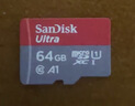 闪迪（SanDisk）64GB TF（MicroSD）内存卡 A1 U1 C10 至尊高速移动版存储卡 读速140MB/s 手机平板游戏机内存卡 实拍图
