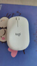 罗技（Logitech）M221 轻音鼠标 无线鼠标 办公鼠标 对称鼠标 带无线微型接收器 米白色 实拍图