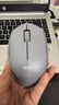 罗技（Logitech）M330 轻音鼠标 无线鼠标 办公鼠标 右手鼠标 带无线微型接收器 灰色 实拍图