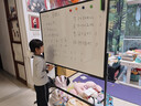得力白板写字板120*90cm H型碳钢支架式磁吸书写移动升降办公会议黑板家庭辅导培训33715【升级双面】 实拍图