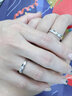 我爱钻石网钻石情侣款对戒K金婚戒结婚订婚钻戒男女铂金戒指情人节礼物 对戒 共约6分 实拍图