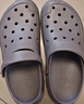 京东京造【抗菌洞洞鞋】凉鞋旅行沙滩两穿eva防臭凉拖鞋男士水泥灰42-43 实拍图