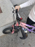 凤凰山地自行车男女变速山地车碟刹青少年儿童自行车学生单车 星际 粉紫【单速+辐条轮】 18寸【适合120-155cm】 实拍图