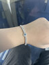 柯芙尼 S925银星月手链女士韩版双层星星生日手环圣诞节礼物送女友老婆 海蓝半镯手镯 实拍图