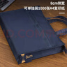 得力（deli）办公会议包事务包文件包 大容量商务拉链手提袋公文包 男女缎面材质防水耐磨电脑隔层 蓝色 实拍图