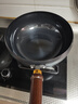 京严正宗章丘大肚铁锅家用炒菜锅无涂层不粘锅电磁炉燃气灶专用已开锅 【三次开锅发货】适用3-8人 28cm 【山东老字号铁锅技术｜百年传承】 实拍图