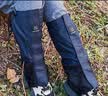 杉木山装雪套户外登山徒步沙漠防沙鞋套加绒保暖男款护腿脚套女款 简版单层不加绒-黑色 实拍图