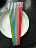 双枪（Suncha） 筷子家用防霉高档餐具套装合金筷一人一色仙卉国潮礼盒筷5双 实拍图