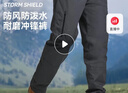 伯希和（Pelliot）户外冲锋裤男女防水防风加绒保暖登山徒步长裤子11240203灰L 实拍图