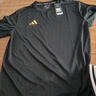 阿迪达斯（adidas）T恤男夏季运动透气轻薄宽松棉短袖  【棉质】黑/金 2XL 实拍图