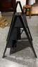 迈尚楼梯【国际品牌】多功能家用梯子折叠加厚铝合金人字梯凳便携移动梯子 航空铝材高承重 三步梯 典雅黑 实拍图