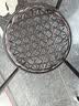 潇崇阳台休闲桌椅庭院藤椅三件套户外小圆桌小户型藤编民宿喝茶小茶几 一桌两椅【深咖色无坐垫抱枕】. 实拍图