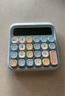 得力（deli）圆点高按键时尚计算器 12位数字宽屏显示 高颜值学生四年级计算器 办公用品 学习用品 浅蓝 TE36 实拍图