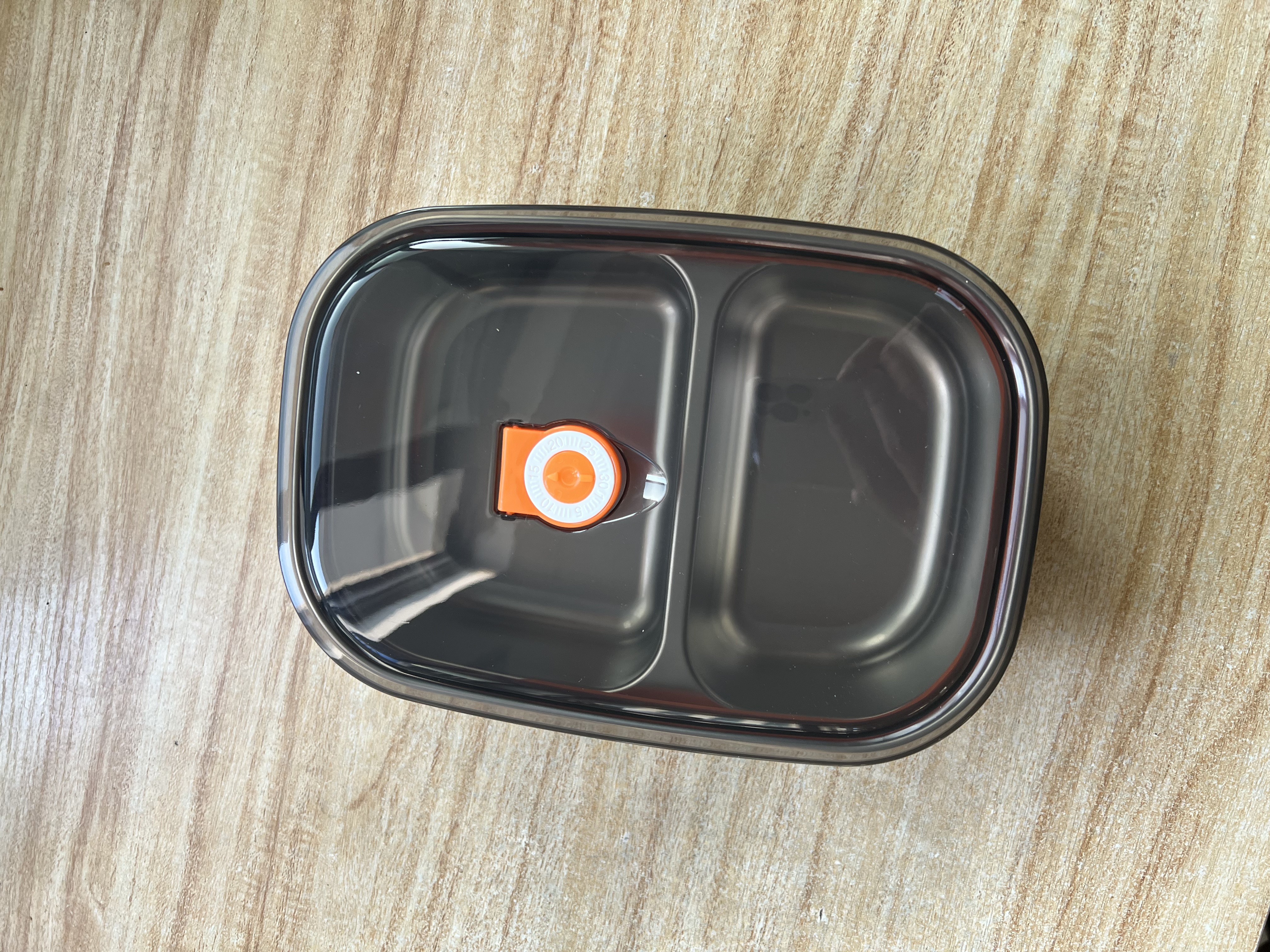 百亿熊304食品级不锈钢饭盒可微波炉加热学生专用上班族便当盒分格餐盒 可微波加热-双格带盖 1200ml 实拍图