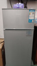 志高（CHIGO）小冰箱迷你小型家用冷藏冷冻两用宿舍出租房用双门办公室电冰箱节能省电 【一级能效】82L银色【全国联保丨节能省电】 实拍图