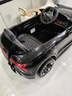 星辰皓奥迪儿童电动车四驱汽车遥控四轮宝宝玩具车可坐人童车RSGT 黑色+四驱+遥控+摇摆+皮座+软轮 实拍图