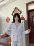 俞兆林月子服纯棉100%带胸垫产后哺乳睡衣全棉吸汗孕期孕妇家居服套装 NSWR-5165 【100%纯棉，吸湿透气】 L （建议100-110斤） 实拍图