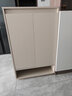 立太实木鞋柜门口入户柜收纳柜一体靠墙玄关柜家用门口楼道柜子储物柜 60*32*96奶油白【环保加厚欧松板】 约放12-15双 实拍图