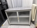 帅仕（shuaishi）厨房置物架落地岩板餐边收纳柜橱柜微波炉烤箱锅具储物架碗柜用具 【免钉安装】白3层100长45深-可调高丨特厚强承重 实拍图