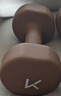 Keep哑铃男士健身家用彩色浸塑环保手铃亚铃肌肉训练琥珀棕6kg*2 实拍图