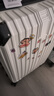 大嘴猴（paul frank）拉杆箱行李箱清新女学生轻音万向轮男旅行箱拉链密码出差大容量箱 乳白色轻音防刮拉链款 24英寸 /黄金尺寸多数客户选择 实拍图