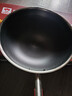 康巴赫炒锅不粘锅316L不锈钢炒菜锅32cm蜂窝平底煎炒锅电磁炉燃气灶通用 实拍图