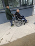 京巧铝合金轮椅老人专用出行便携式轮椅小型轻便折叠旅行代步车可自推 实拍图