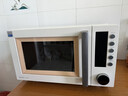 美的（Midea）空气炸微波炉烤箱一体机复古奶油风高颜值无油低脂大功率APP智能变频不锈钢内胆25L（PC23F5W） 实拍图