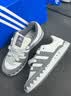 adidas「鲨鱼面包鞋」ADIMATIC经典运动板鞋男女阿迪达斯三叶草 水泥灰/深灰色/浅灰色   42 实拍图