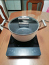 美的（Midea）加大面板电磁炉2200w大功率均匀加热 4D防水微晶面板 可选一套带锅全套炒菜锅火锅电池炉春节年货 【配铁锅】22002大火力+170mm大线盘 实拍图