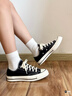 匡威（Converse）1970s三星标男鞋女鞋经典低帮情侣帆布鞋运动休闲板鞋学生鞋 162058C 经典低帮黑 37 /4.5 实拍图
