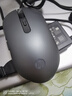 惠普（HP）M280有线鼠标 皮质鼠标垫套装 家用办公笔记本台式机电脑 人体工学电竞游戏鼠标 雾灰有声 实拍图