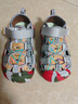 奇诺鼠儿童凉鞋男童2026夏季新款婴幼女宝宝1-3岁沙滩鞋包头夏天溯溪鞋 灰色【2.0升级】 23 码(适合脚长13.2-13.7cm) 实拍图