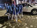 歌途乐遮阳棚雨棚四脚帐篷大伞户外加厚摆摊折叠伸缩棚雨篷四角停车棚 【2x2米】加固黒架(红色) 实拍图