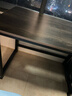 煜柠苑 电脑桌台式家用简约卧室长条桌学生写字学习桌子书台桌办公大桌 加固升级-黑架灰橡木-100*60高74 实拍图