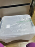 禧天龙塑料衣物收纳箱玩具整理箱车载储物箱55L 透明 1个装 带轮 实拍图