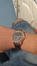 正品男士手表高档休闲石英表简约气质男表皮带高颜值罗马时尚腕表 咖啡色指挥官款 实拍图