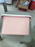 塑料收纳箱家用加大容量整理储物箱子多功能装衣服玩具收纳盒 北欧粉 24*18*14cm 【不带轮】 实拍图