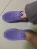 足力健艾爸爸老人鞋女春秋季一脚蹬妈妈鞋网面透气防滑软底宽胖脚中老年健步鞋 5511丁香紫（女款） 39 (245mm) 实拍图