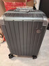 京东京造无界铝框20英寸大容量行李箱男女 登机皮箱明日达旅行 石墨灰 实拍图