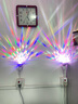 七彩旋转彩灯魔球灯泡家用KTV闪光灯led室内房间舞台灯广场舞彩灯 迎新年-爆款彩灯【旋转彩灯2个+万向灯座2个】 实拍图